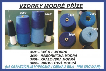 vzorky modré